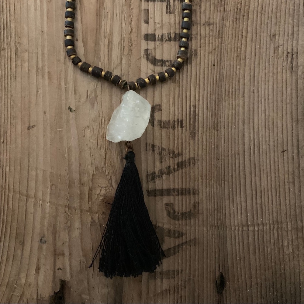 Boho Stone and Tassel Necklaces